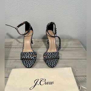NWT J. Crew ankle strap high heeled sandal